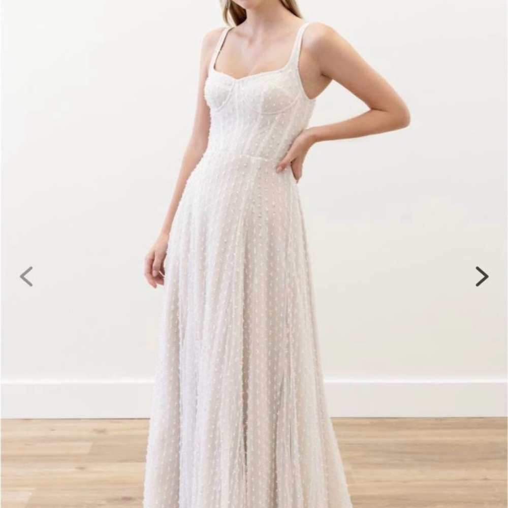 Elegant off White WILLOWBY designer “August” dress